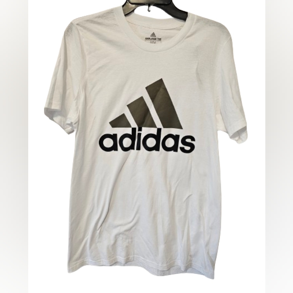 Adidas White, Olive, Black Basic Tee Men's Size Medium NWT